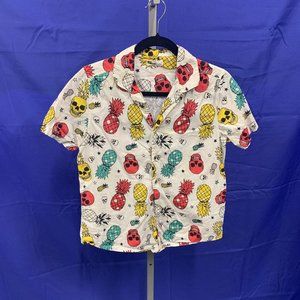 Epic Threads Boy's Size L Skull Pineapple Shirt
